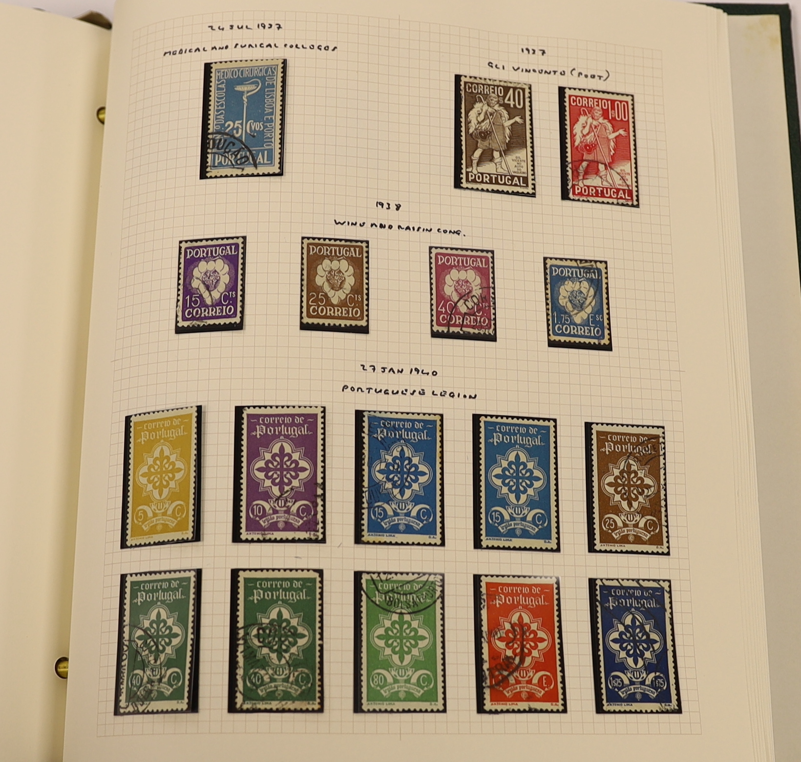 A mint and used collection of Portuguese stamps in an album with a range of issues from imperfs.